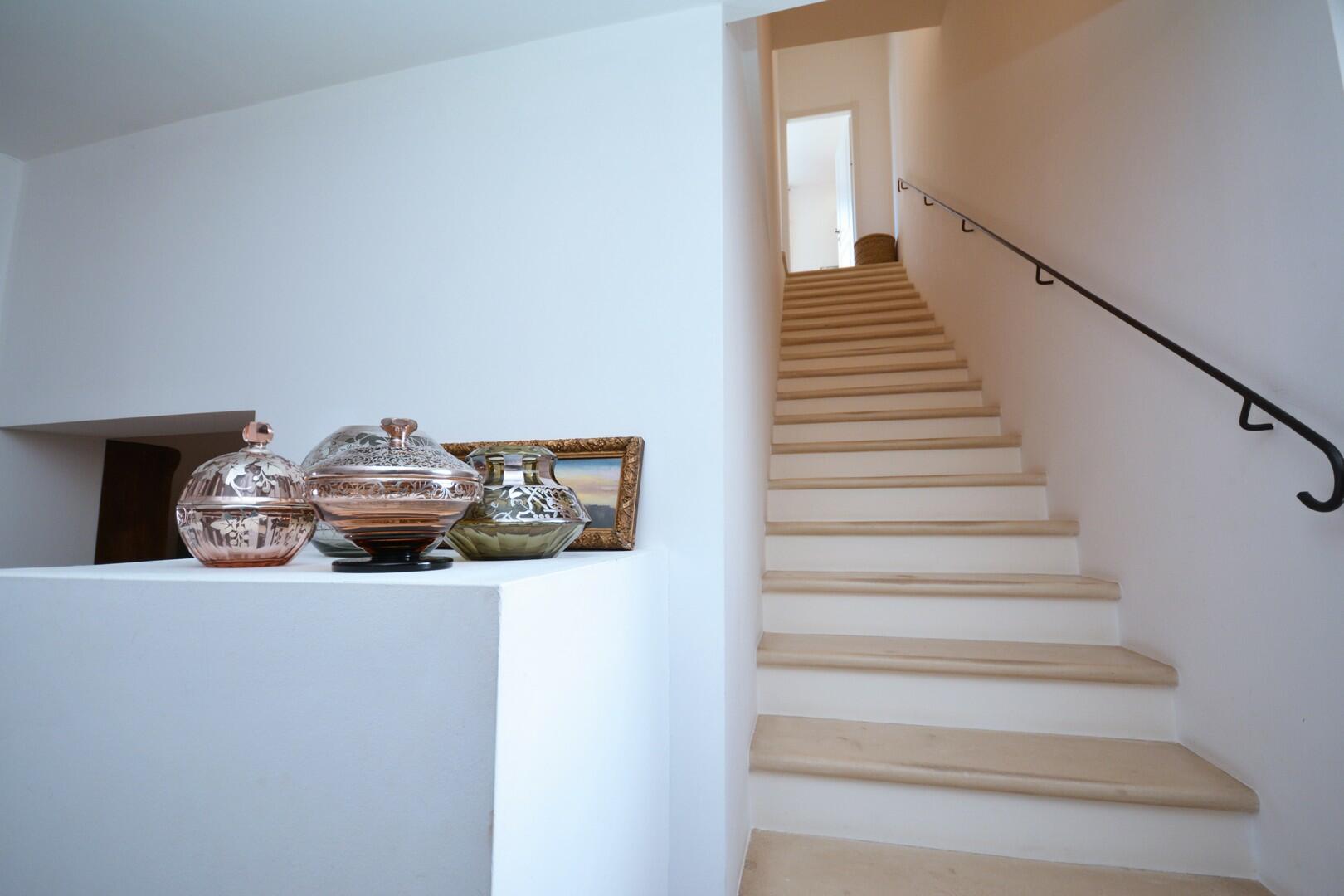 Stairs leading to the second floor