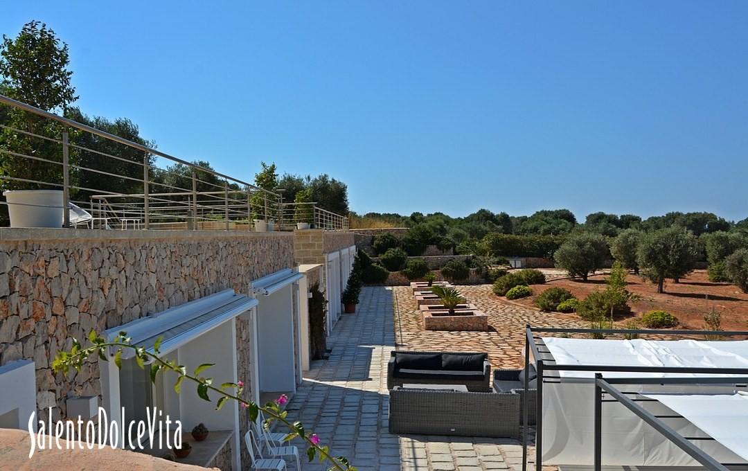 Ground floor view from roof terrace