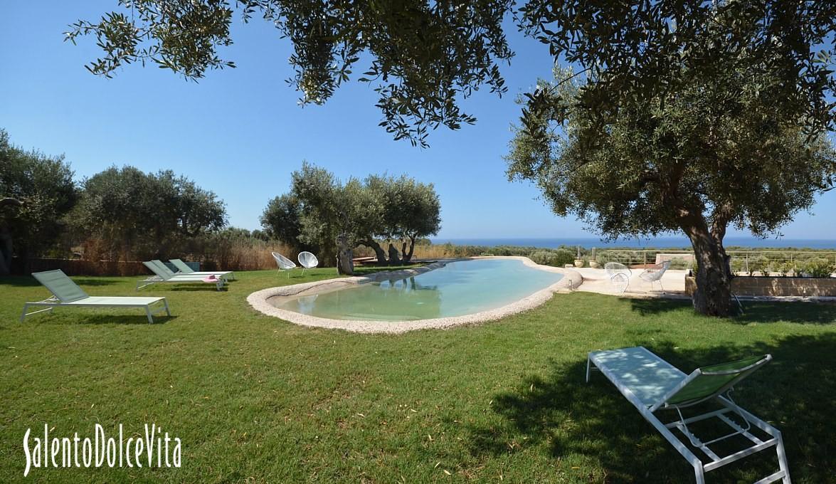 Swimming pool area Panoramic sea view 