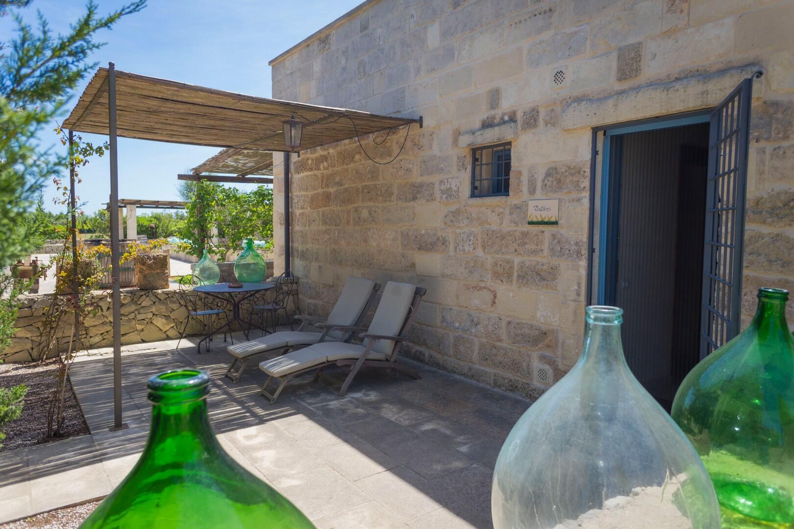 Private outdoor area bedroom